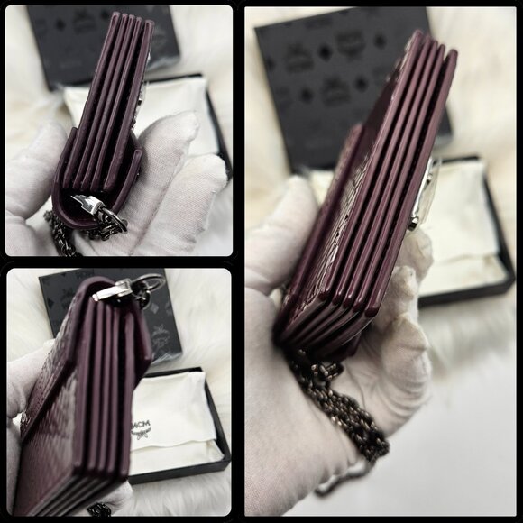 MCM Studded Cardholder Crossbody Chain - Picture 15 of 17